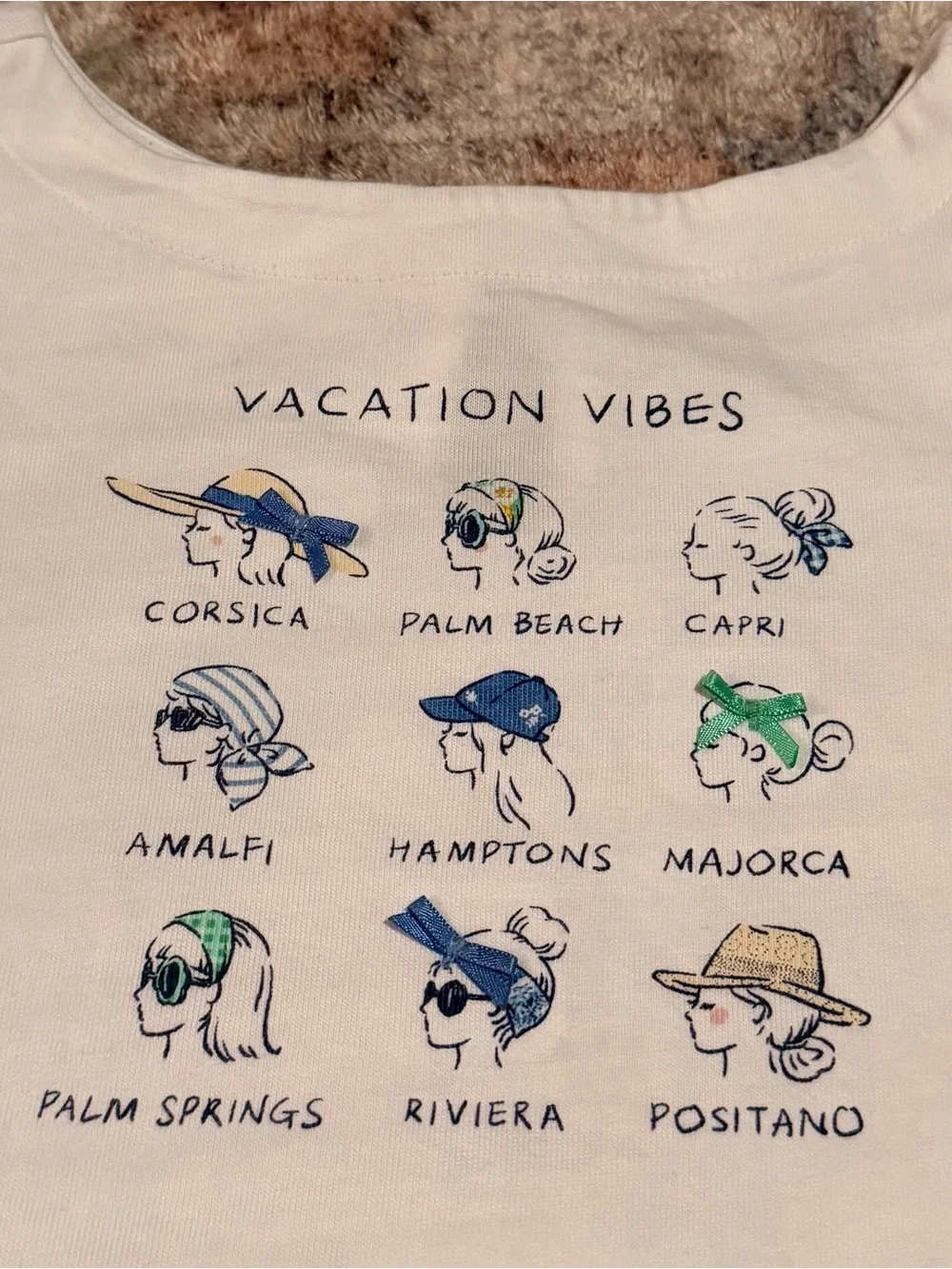 Janie and Jack Toddler Vacation Vibes Graphic Long Sleeve Top - white size 4T